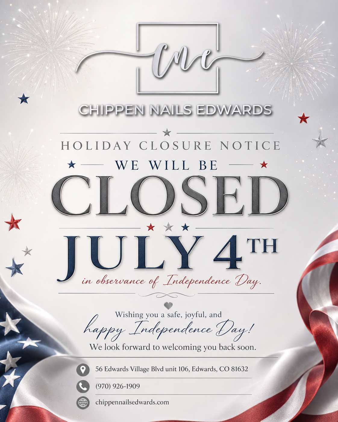 Chippen Nails Edwards Inc logo